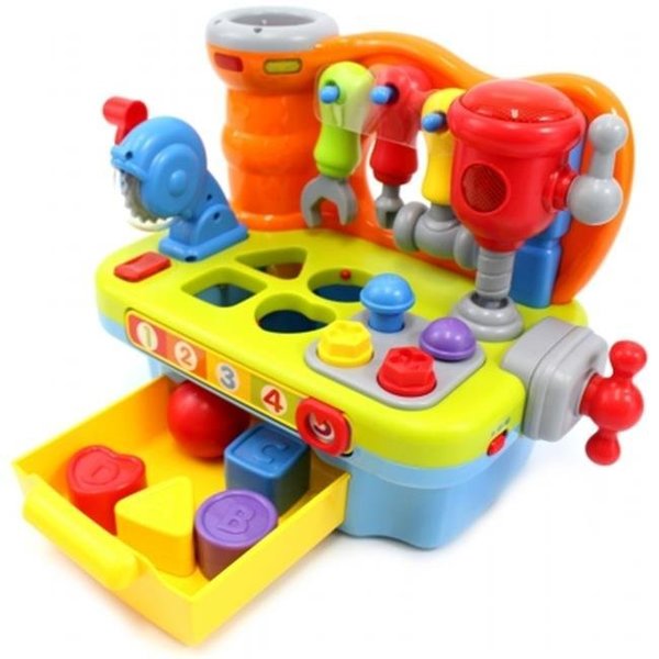 Az Trading & Import AZ Trading & Import PS907 Little Engineer Multifunctional Musical Learning Tool Workbench for Kids PS907